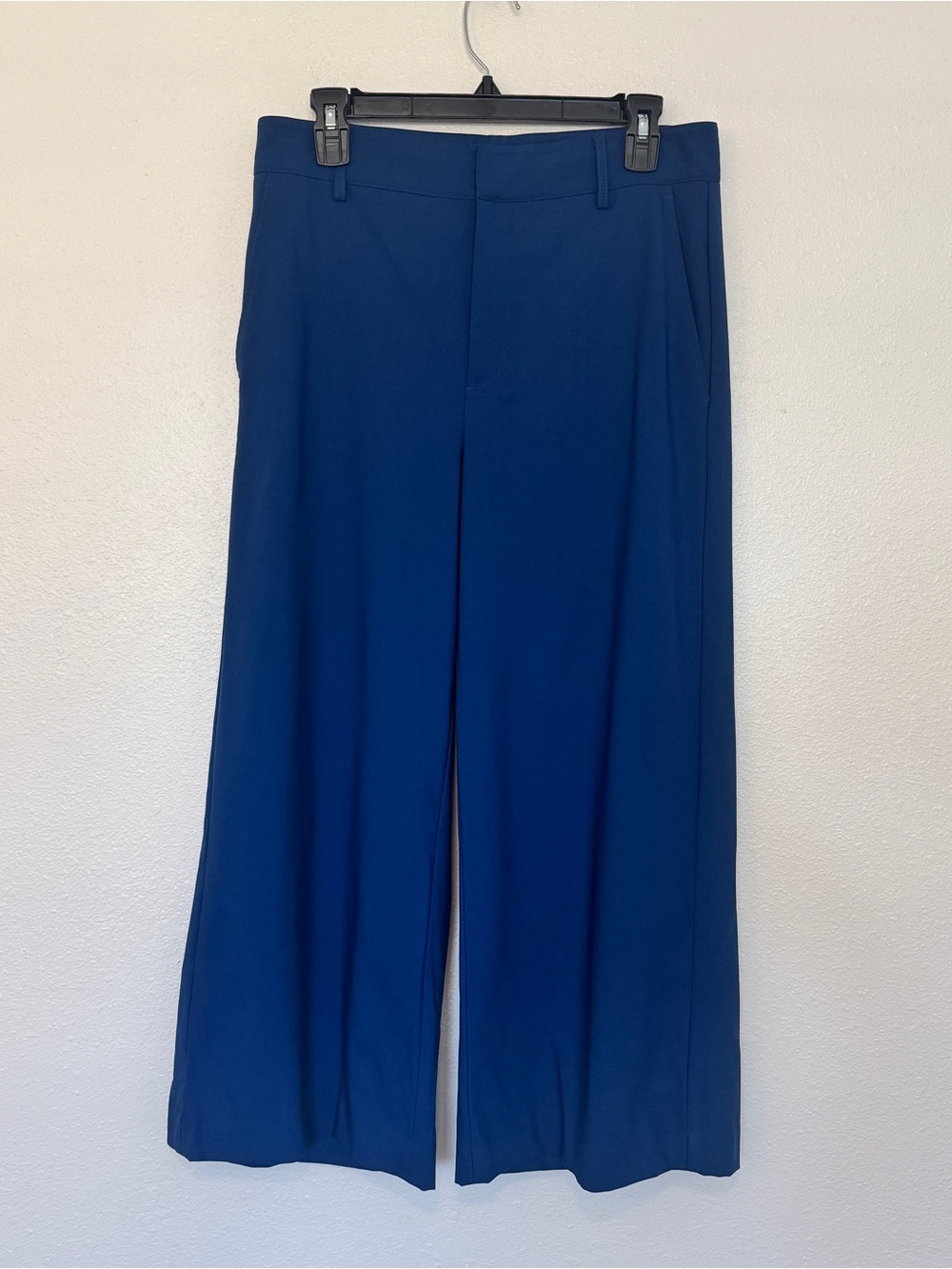Vince‎ Wide Leg Cropped Pants Blue Wool Blend Culottes Women’s Size 10 - Picture 2 of 7